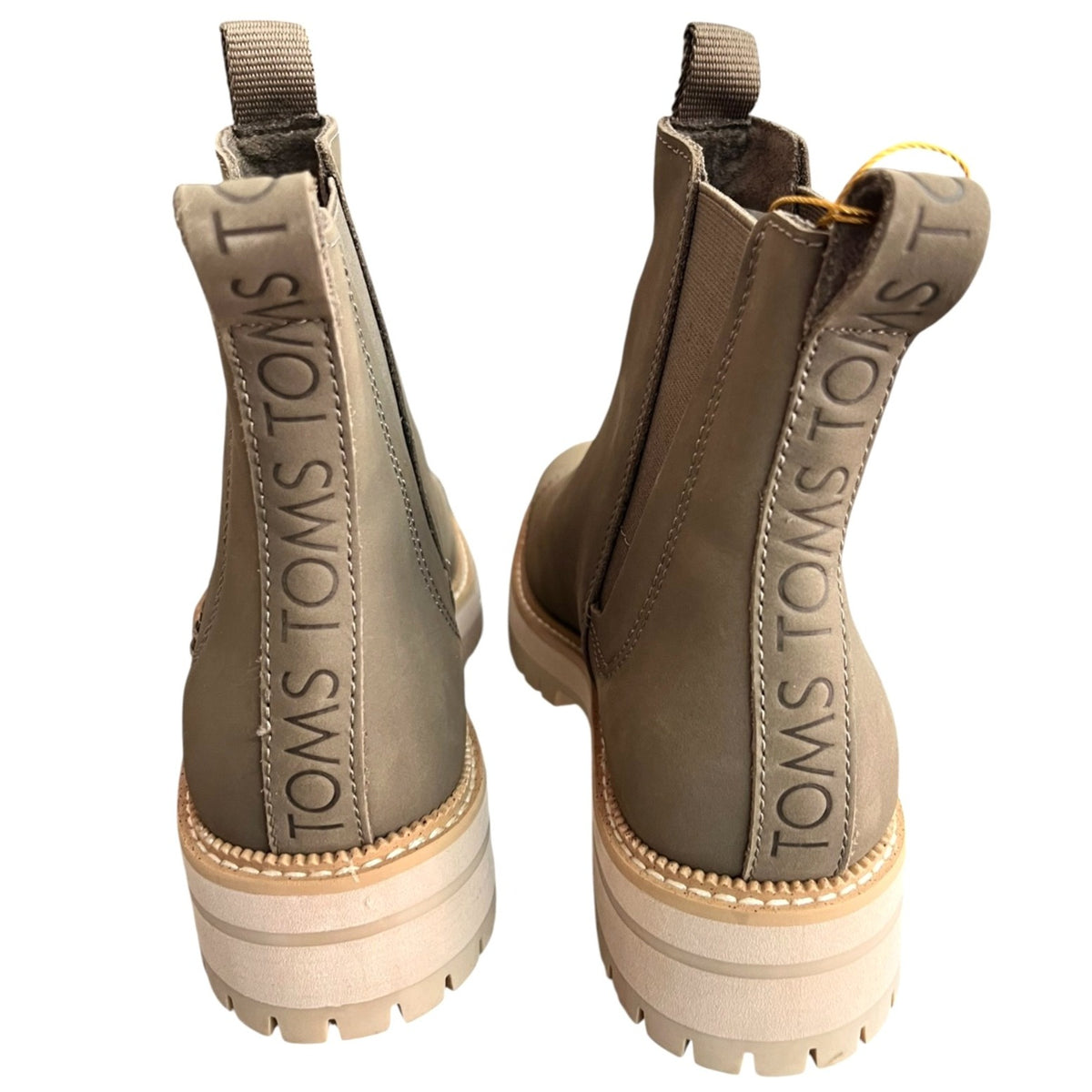 Toms Women's Olive Green Ankle Boots Size 7.5