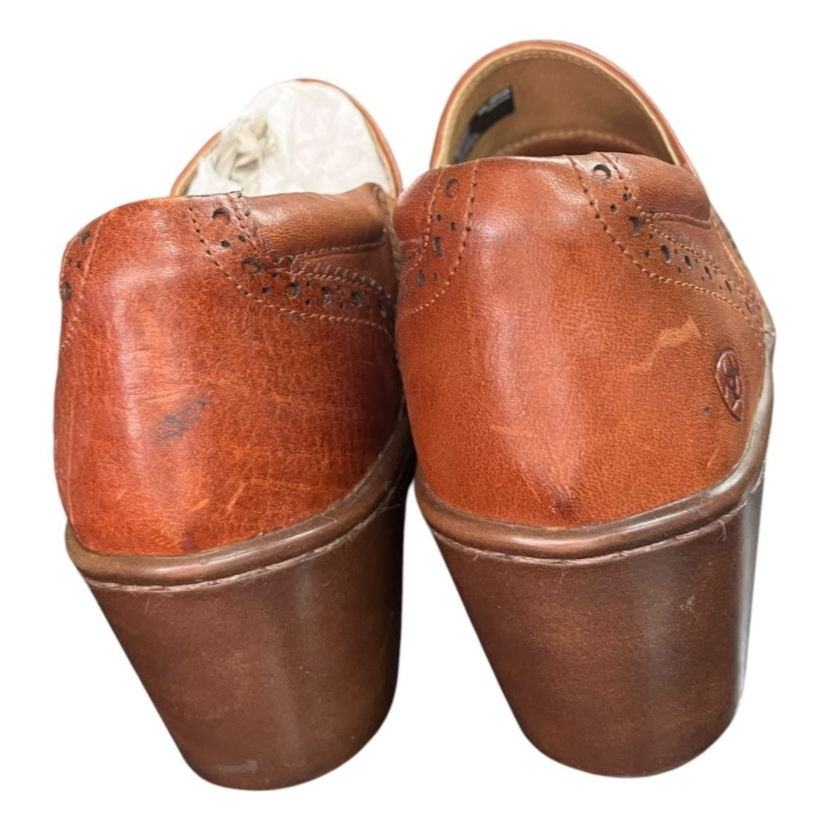 Ariat Bradford Wingtip Leather Clogs Women's Size 9B
