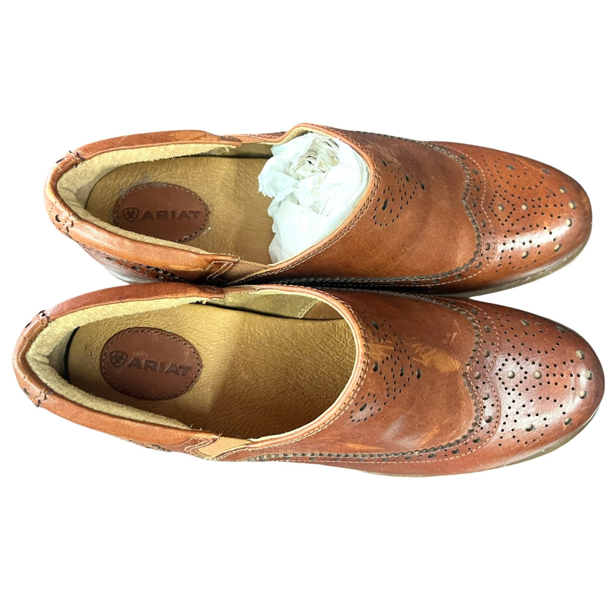Ariat Bradford Wingtip Leather Clogs Women's Size 9B