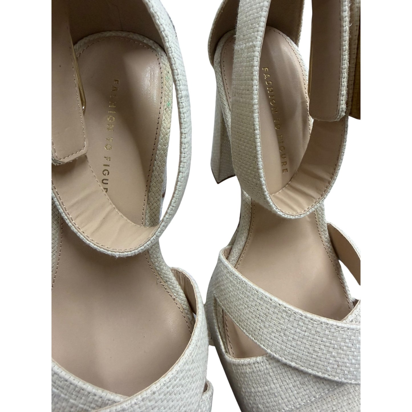 Fashion To Figure Raffia Sandals SZ 7