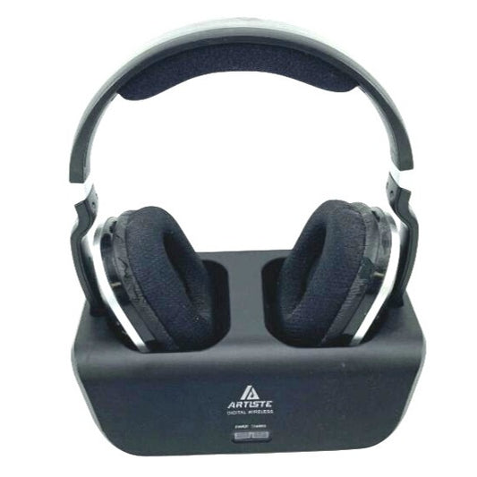 Artiste ADH300 2.4GHz Digital Wireless Stereo TV Headphones With Charging Dock