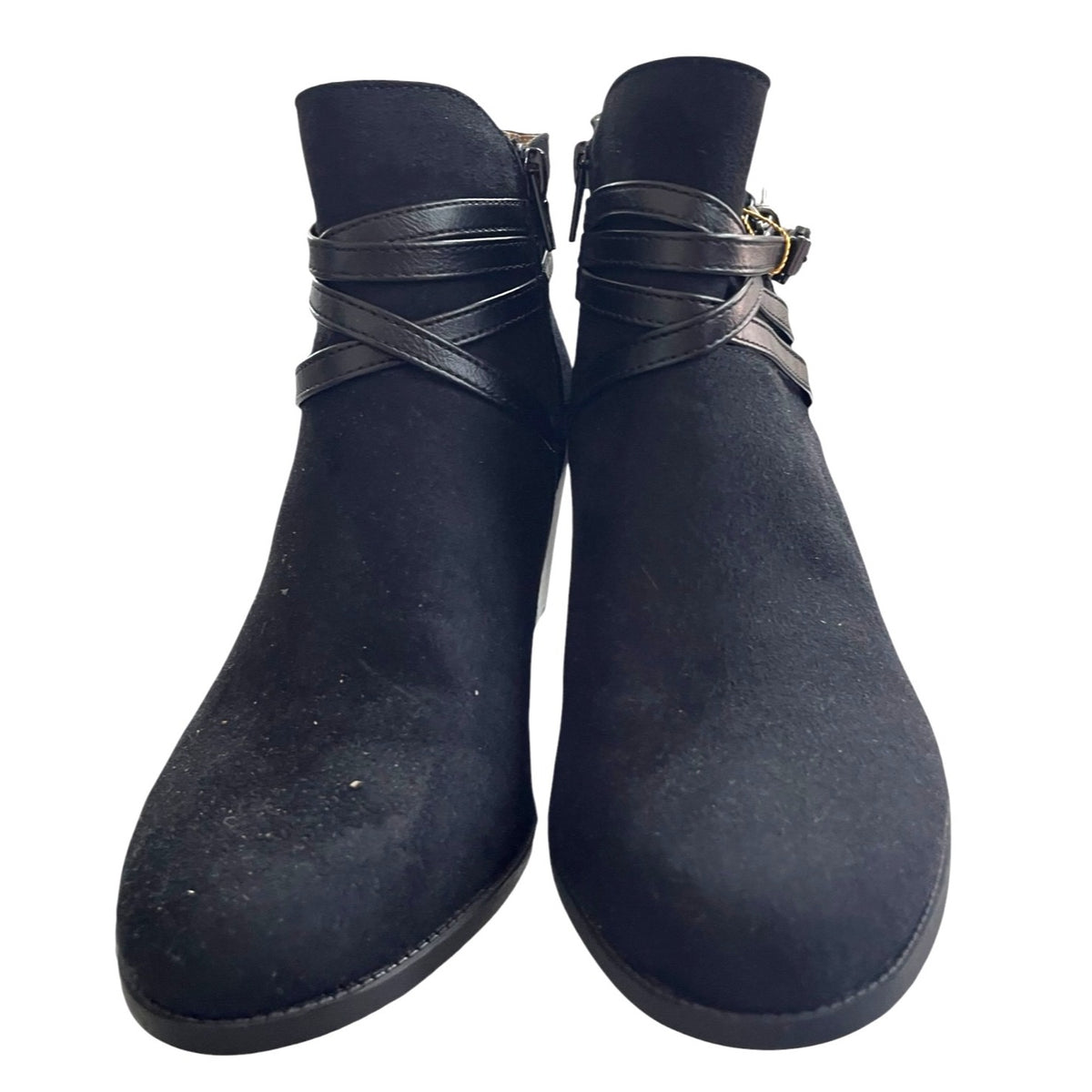 Life Stride Jezebel Black Ankle Booties Size 7 M Women's NWOB