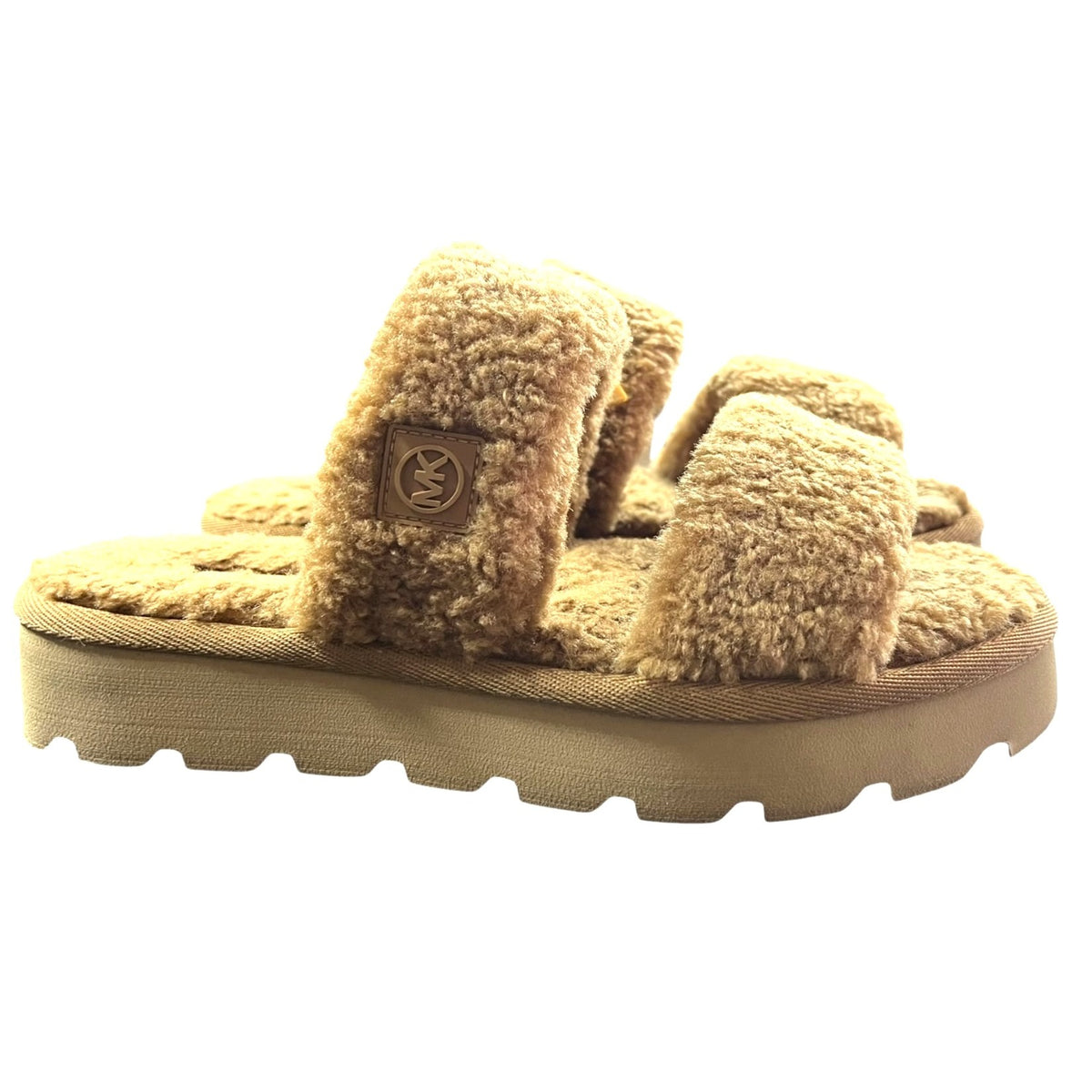 Michael Kors Winnie Faux Shearling Slide Sandal Slippers Women's SZ 8