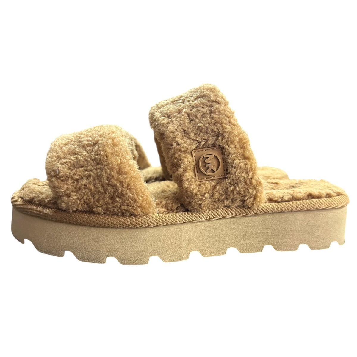 Michael Kors Winnie Faux Shearling Slide Sandal Slippers Women's SZ 8