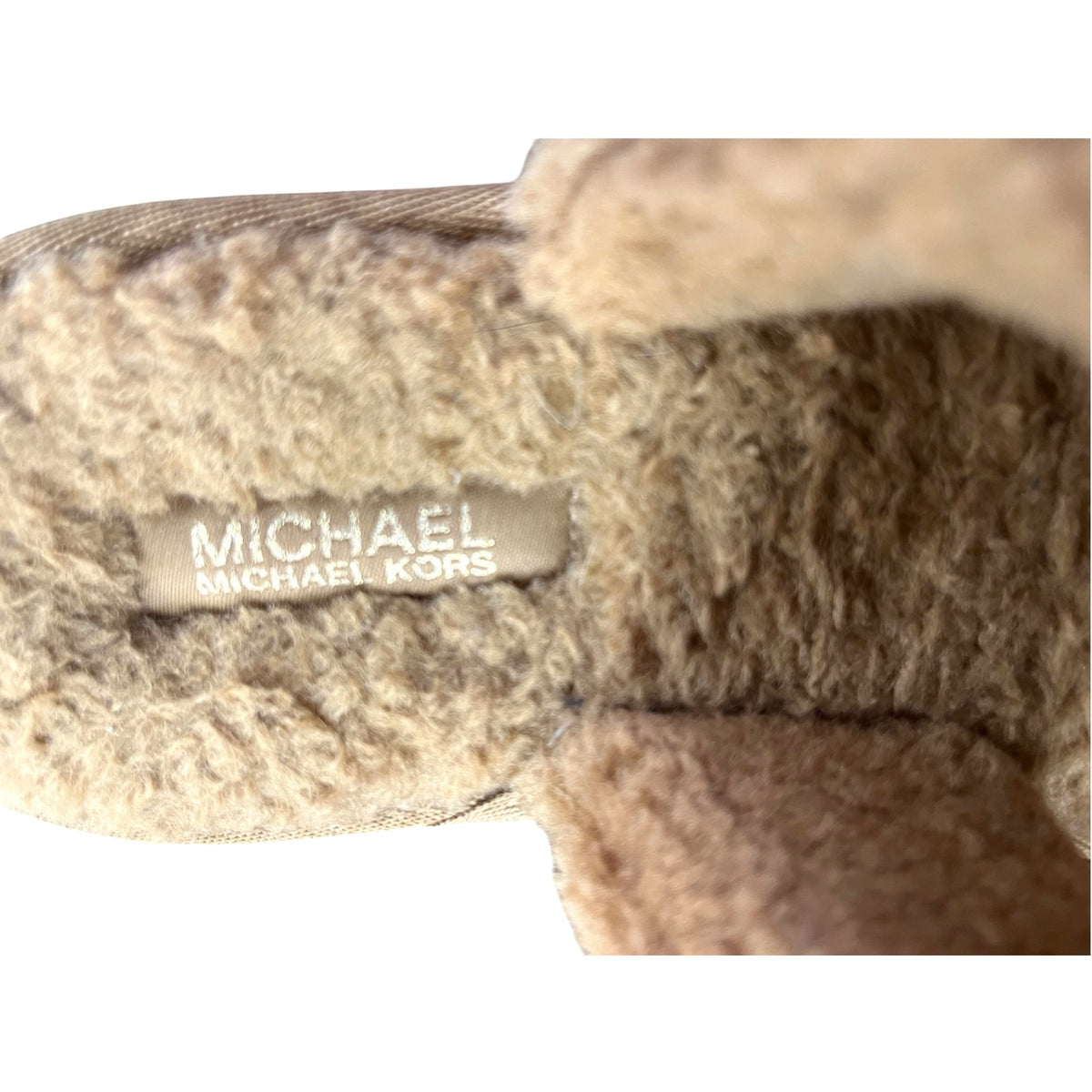 Michael Kors Winnie Faux Shearling Slide Sandal Slippers Women's SZ 8