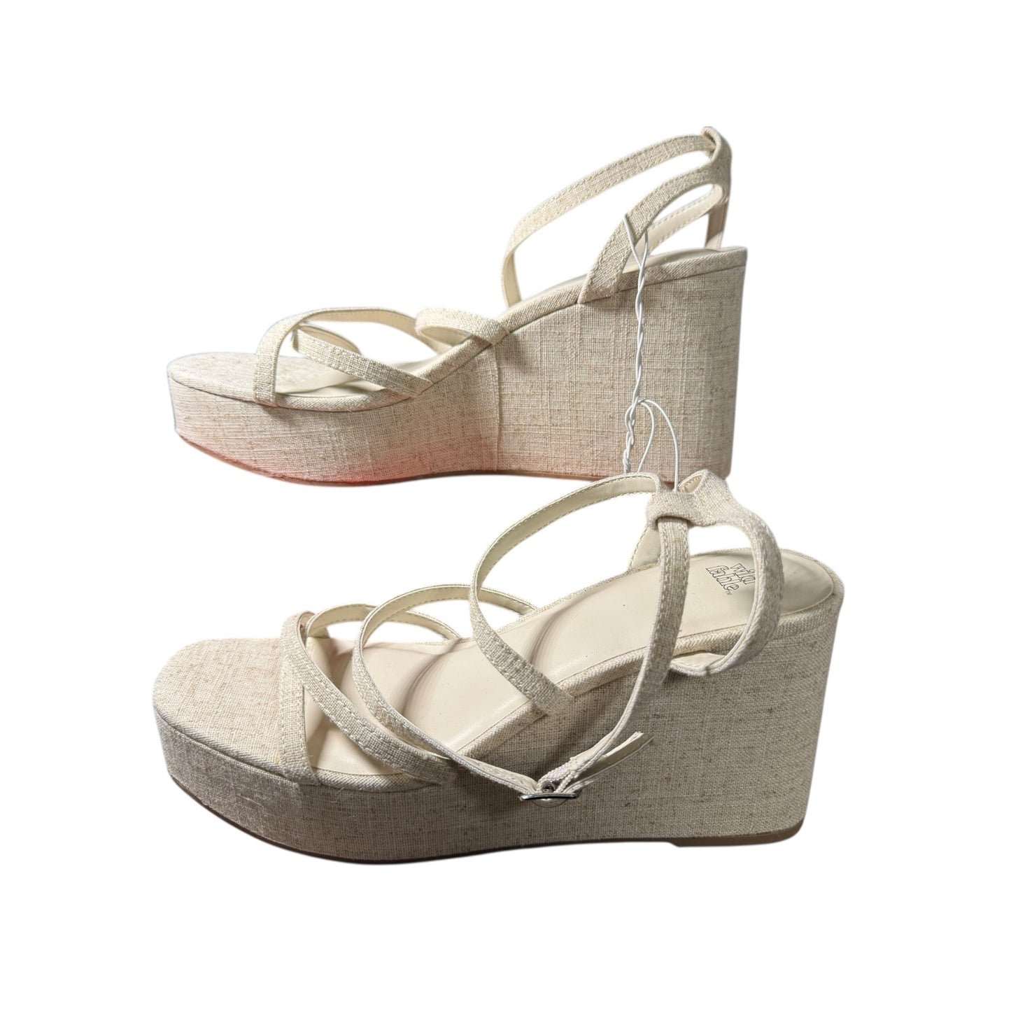 Wild Fable Women’s Beige Strappy Wedge Sandals NWOT Size 11