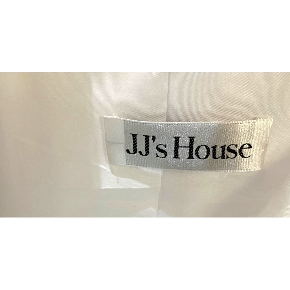 JJs House Ivory Lace Beaded Bodice Chiffon A-Line Wedding Dress