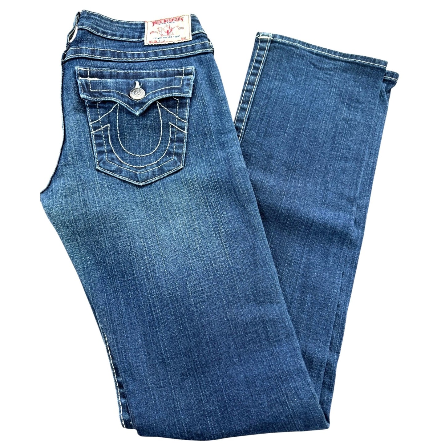 True Religion Women's Billy Size 29 Dark Wash Bootcut Jeans