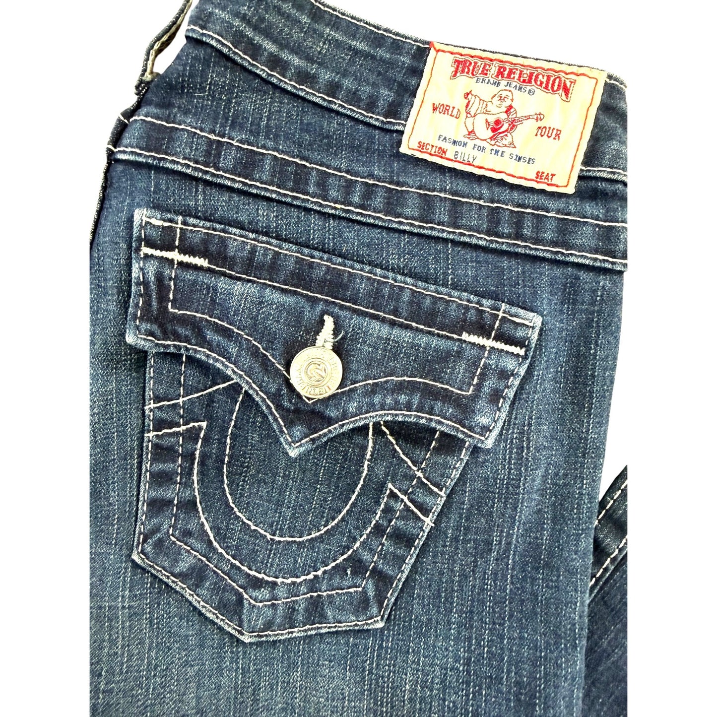True Religion Women's Billy Size 29 Dark Wash Bootcut Jeans