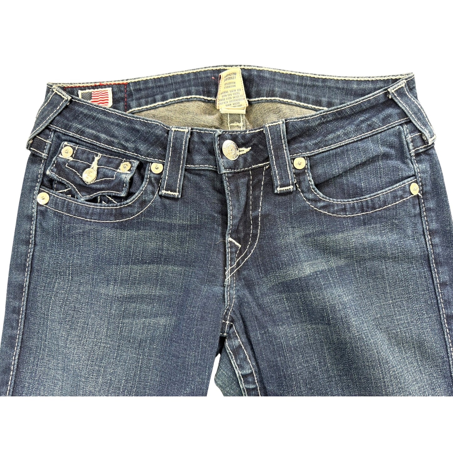 True Religion Women's Billy Size 29 Dark Wash Bootcut Jeans