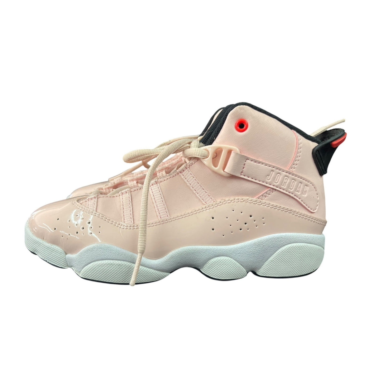 Nike Jordan Six Rings GS Youth Basketball Shoes Pink/White Size 3Y