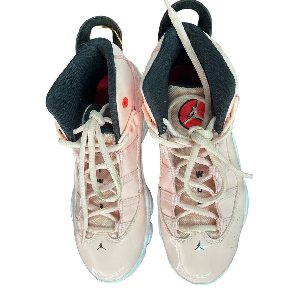 Nike Jordan Six Rings GS Youth Basketball Shoes Pink/White Size 3Y