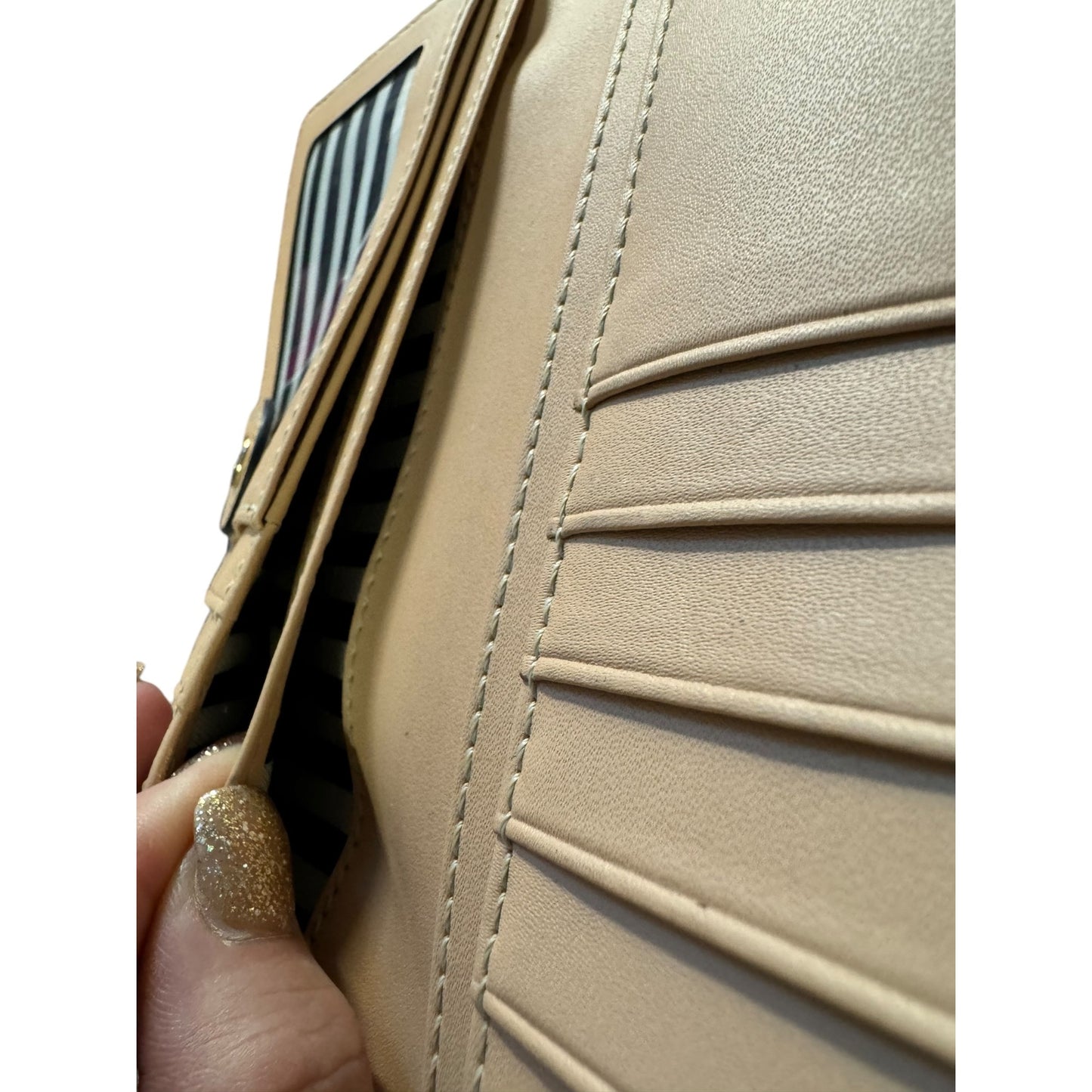 Kate Spade New York Leather Wallet With Zip Pocket & Card Slots