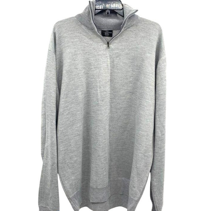Real Essentials Gray 1/4 Zip Sweater NWT Size 3XL