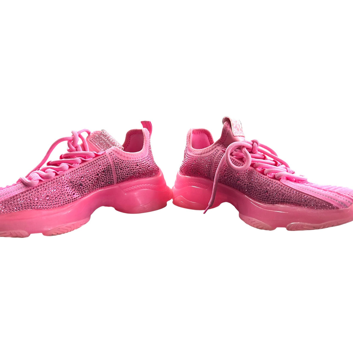 Girl's Steve Madden Maxima Rhinestone Pink Athletic Sneakers Size 5M