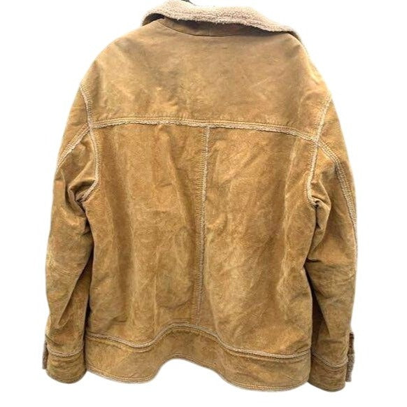 Vintage Wilsons Leather M. Julian XL Shearling-Lined Tan Suede Jacket