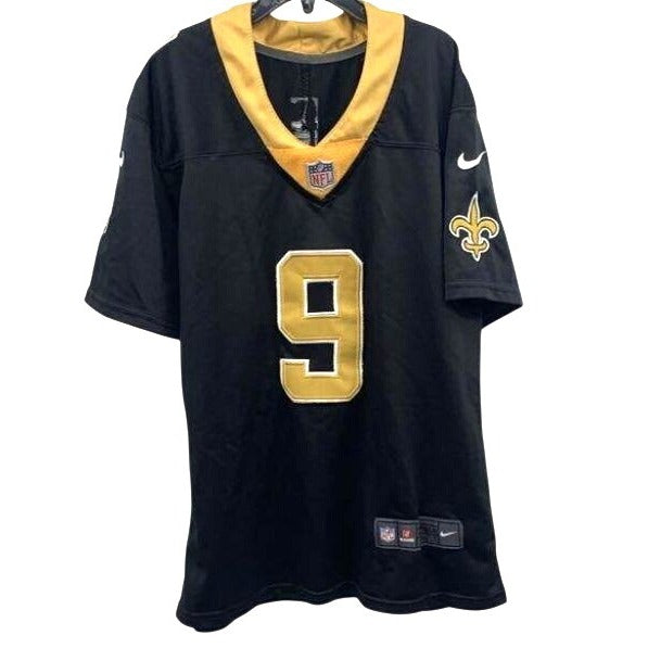 NFL New Orleans Saints #9 Drew Brees Youth Jersey Nike On Field Size L