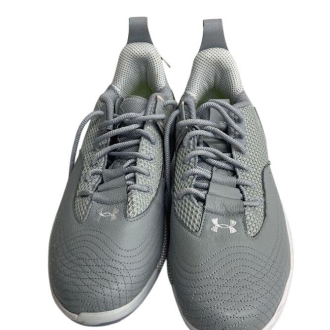 Under Armour Harper 7 Low Metal Baseball Cleats Gray & White Mens Size 10.5
