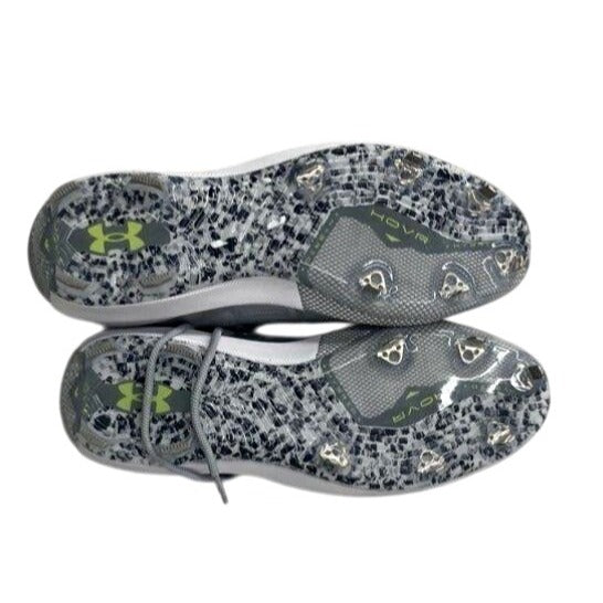 Under Armour Harper 7 Low Metal Baseball Cleats Gray & White Mens Size 10.5