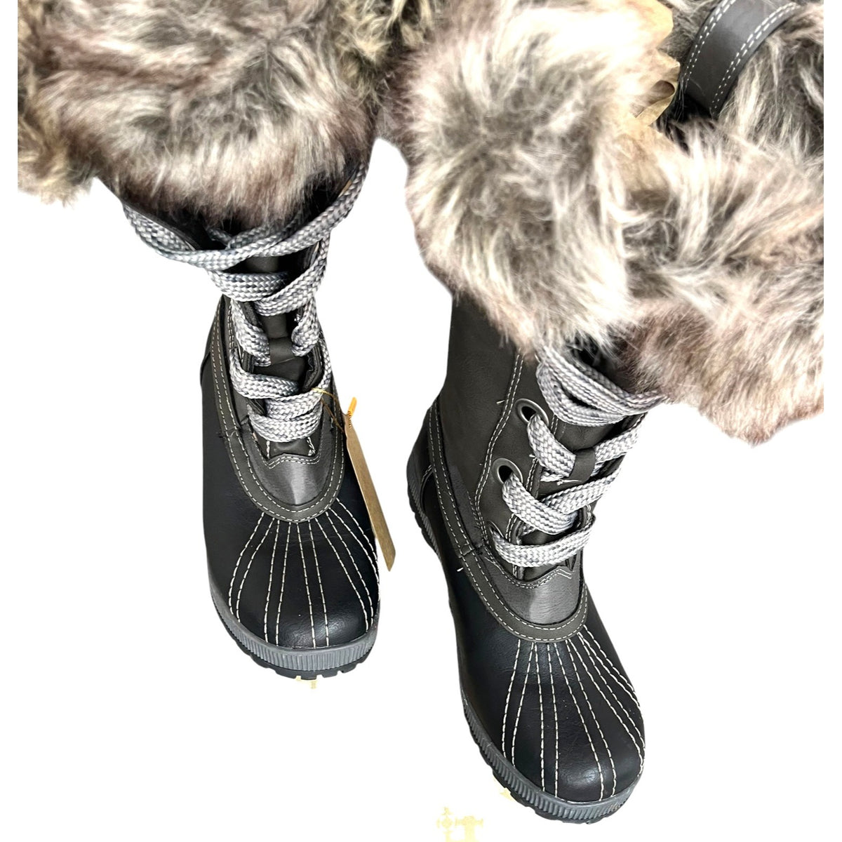London Fog Women's Melton Snow Boots Size 7