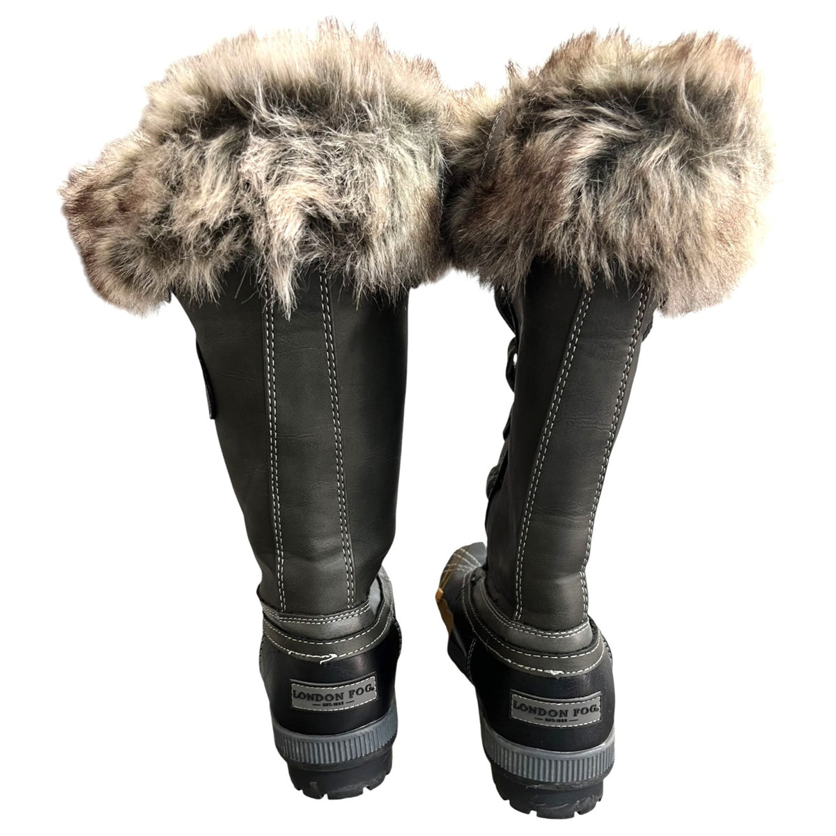 London Fog Women's Melton Snow Boots Size 7