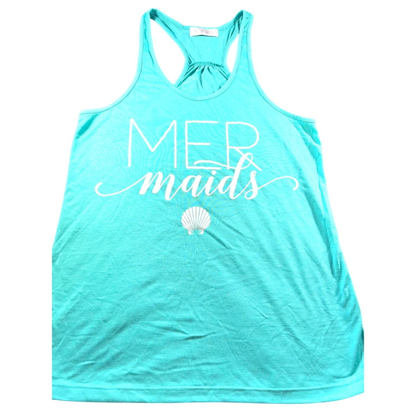 Mermaids Racerback Tank Top Turquoise L/XL By Icing