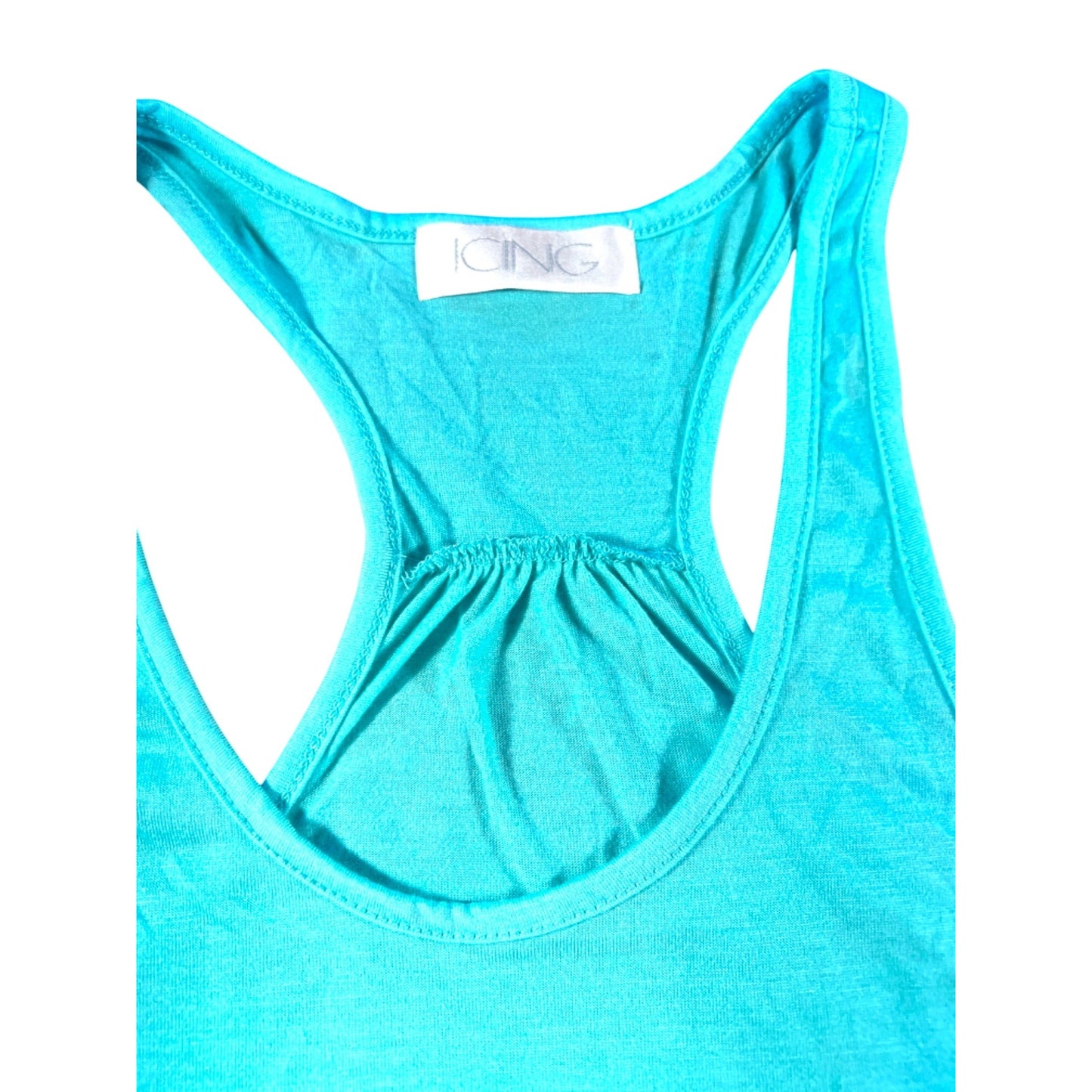 Mermaids Racerback Tank Top Turquoise L/XL By Icing