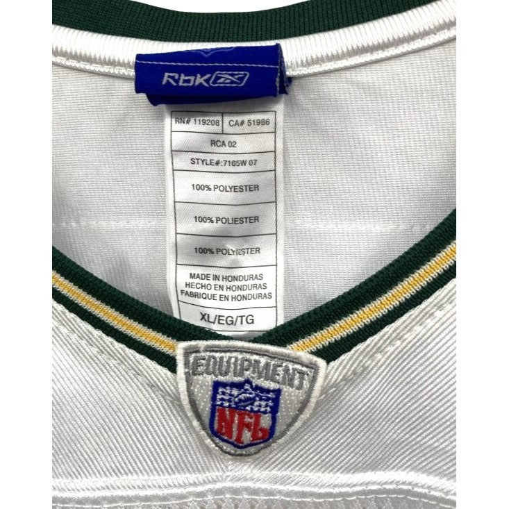 White Women's Green Bay Packers Brett Favre #4 NFL Reebok Jersey NWT XL
