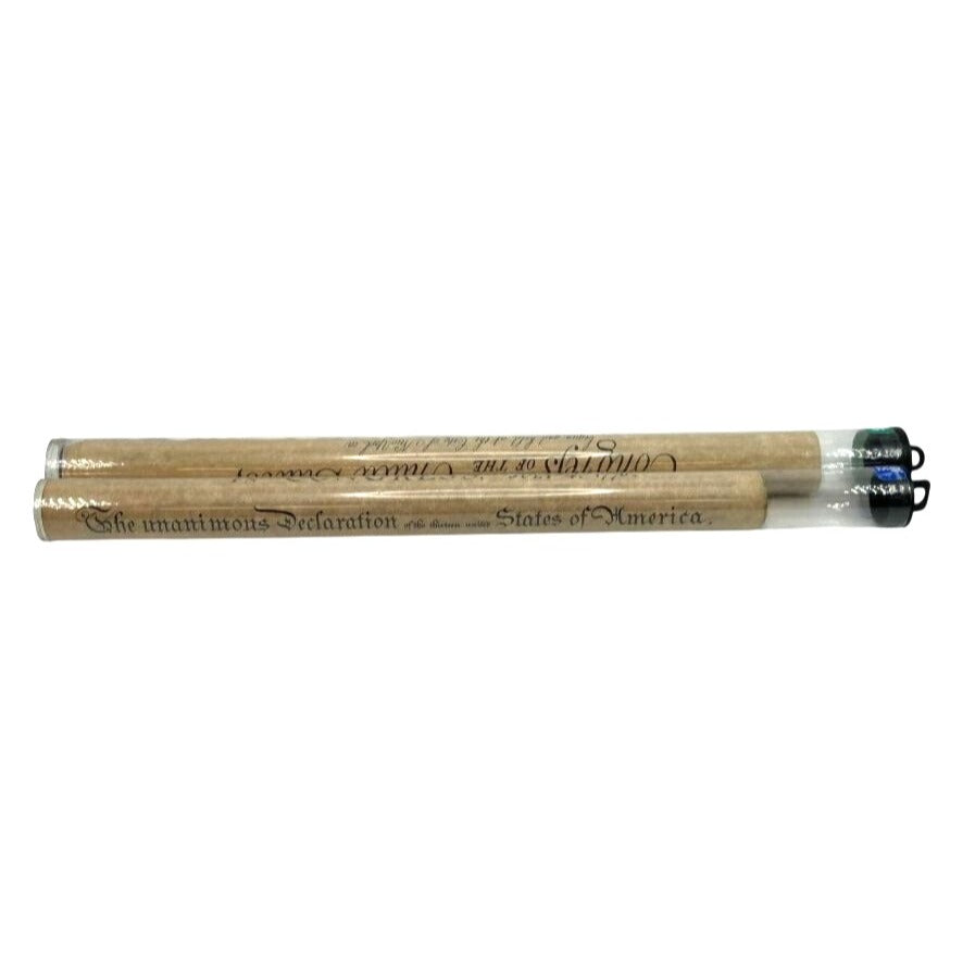 Declaration Of Independence & Bill Of Rights Replica Scroll Set In Protective Tubes