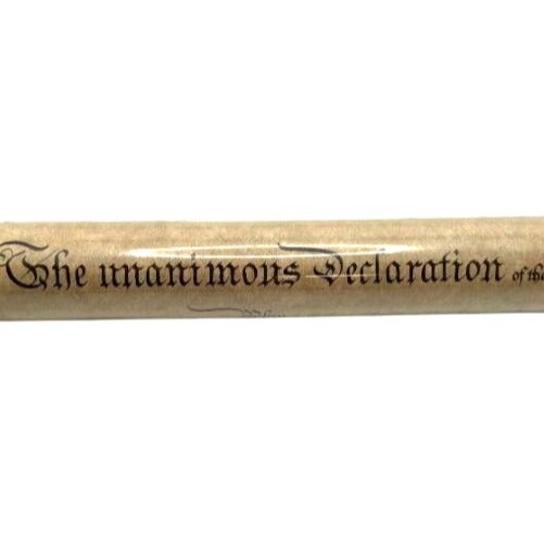 Declaration Of Independence & Bill Of Rights Replica Scroll Set In Protective Tubes
