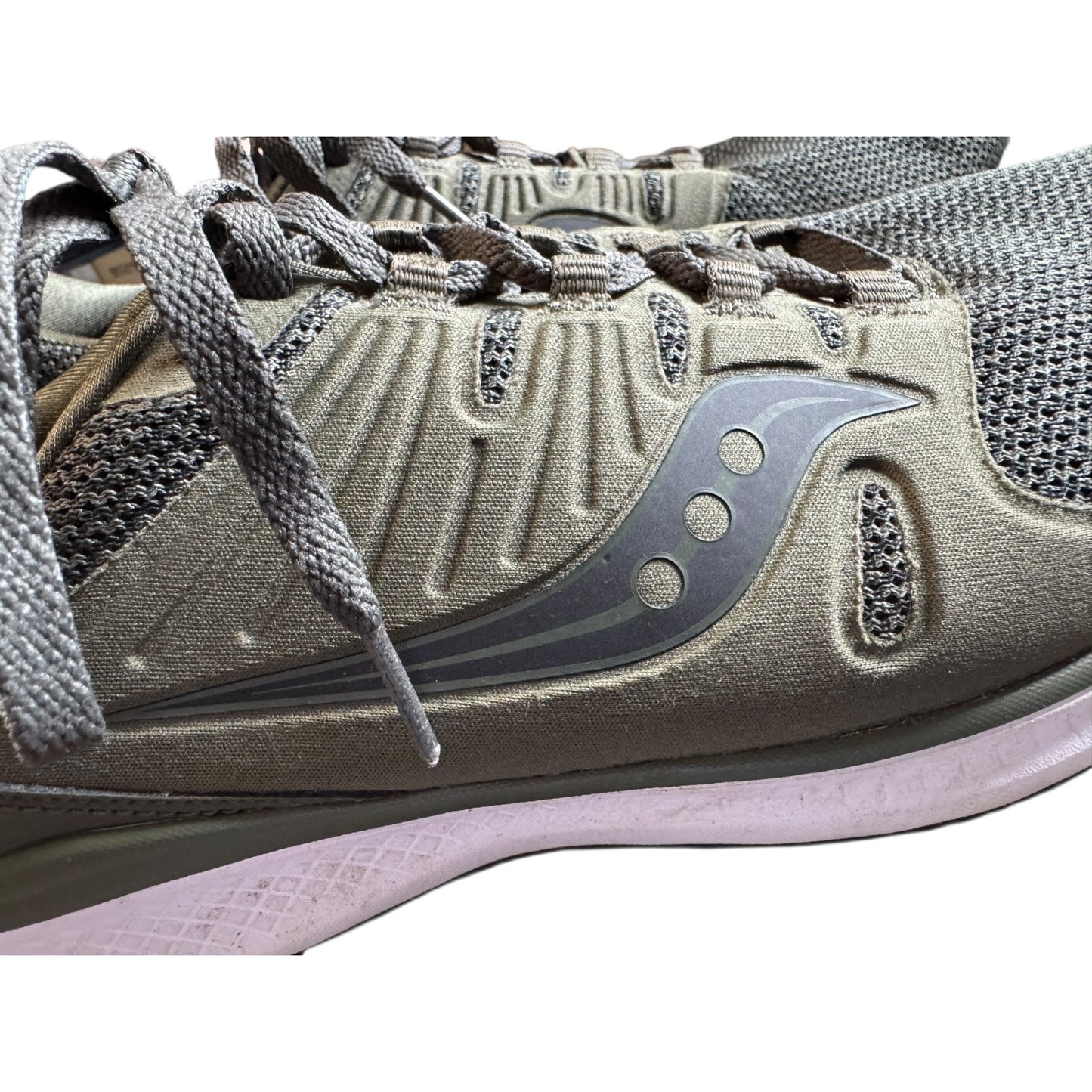 Saucony Men's Versafoam Inferno Olive Green Athletic Running Shoes Sz 12