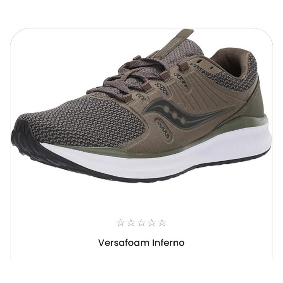 Saucony Men's Versafoam Inferno Olive Green Athletic Running Shoes Sz 12