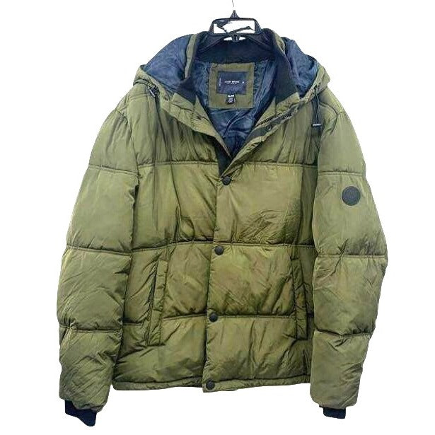 Lucky Brand Green Hooded Insulated Puffer Jacket Men's Size XL Eco-Friendly