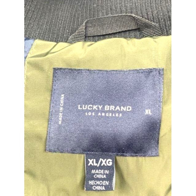 Lucky Brand Green Hooded Insulated Puffer Jacket Men's Size XL Eco-Friendly