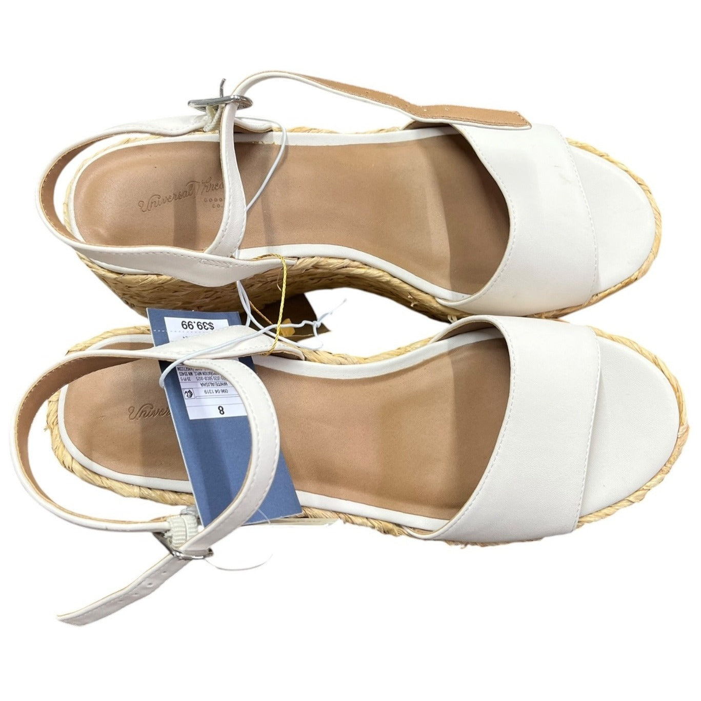Universal Thread White Alisha Platform Heels SZ 8