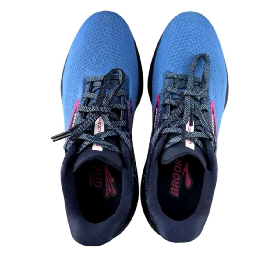 Brooks Launch 10 Womens Running Shoes Size 10 Blue & Navy Lightweight Breathable