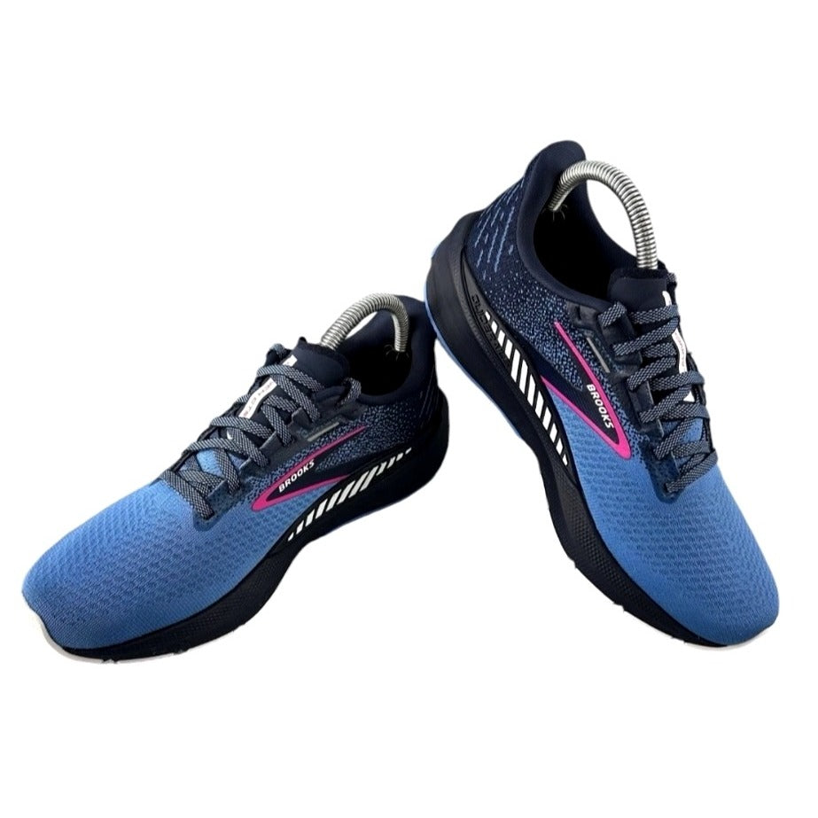 Brooks Launch 10 Womens Running Shoes Size 10 Blue & Navy Lightweight Breathable