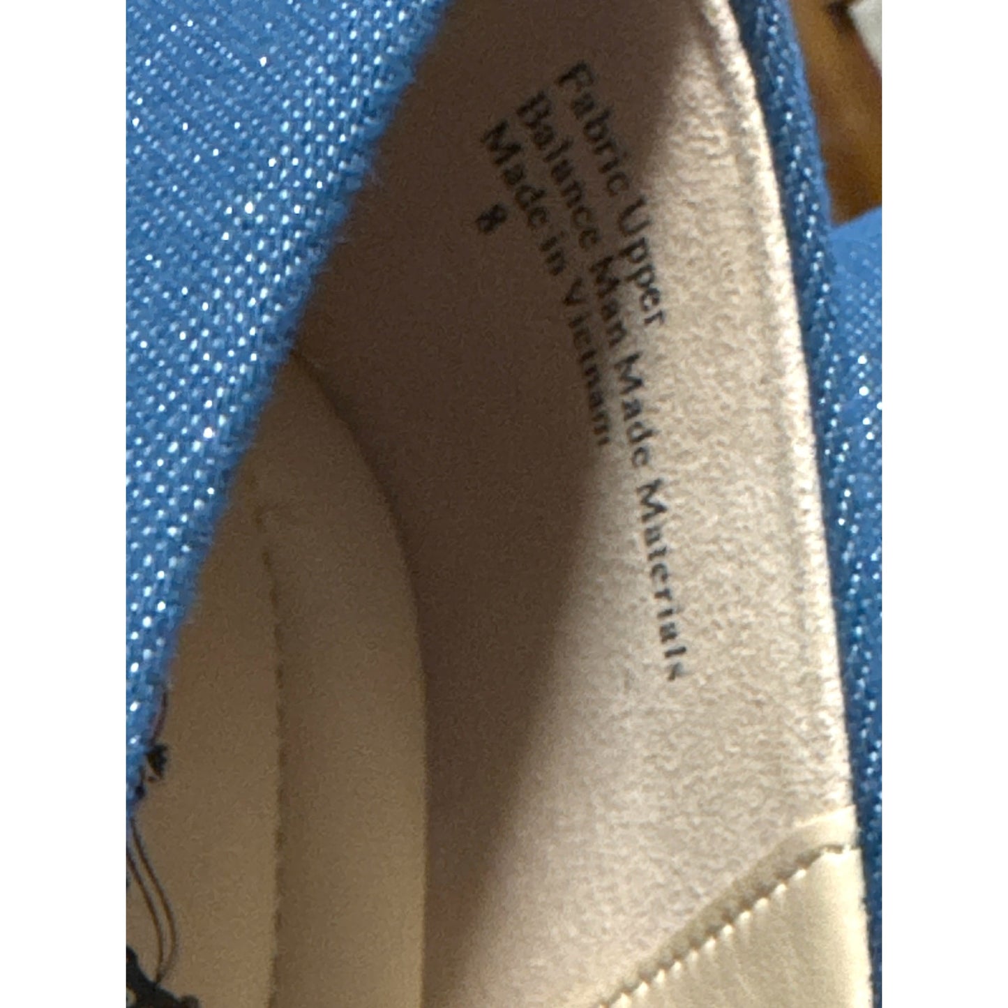 Coach & Four Women's Blue Glitter Pointed Toe Ballet Flats Size 8 NWOT