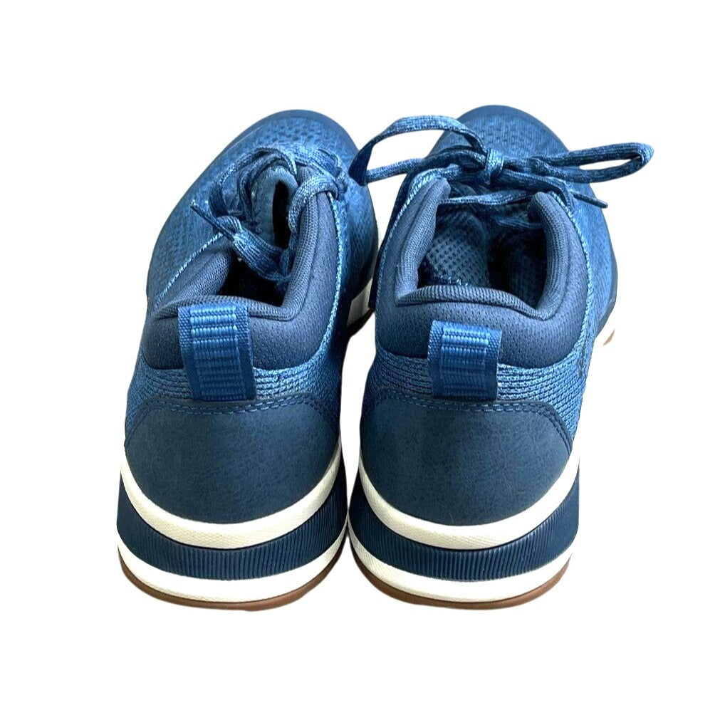L.L.Bean Mens Blue Mesh Trail Sneakers With Rubber Soles Size 9