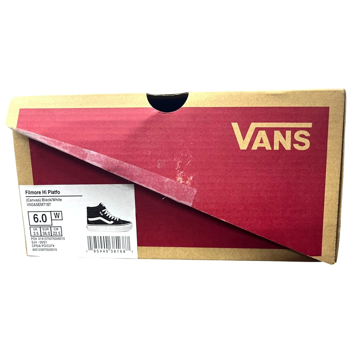 Vans Filmore Hi Platform Sneakers Canvas Women's Size 6 New In Box