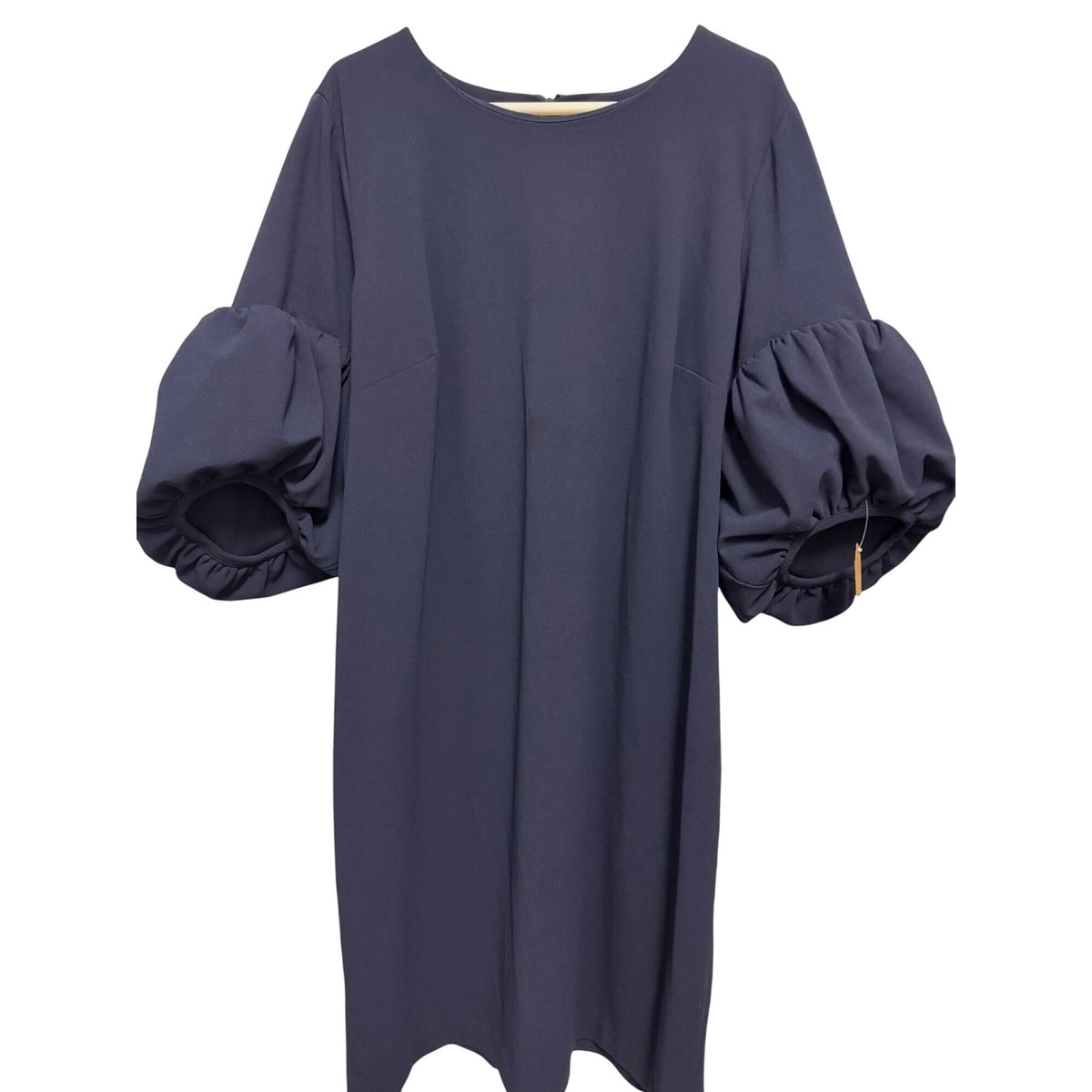 Women's Calvin Klein Navy Puff-Sleeve Sheath Dress 22W