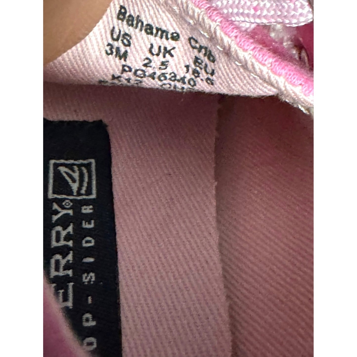 Sperry Toddler Girls Pink Canvas Boat Shoes Size 3M