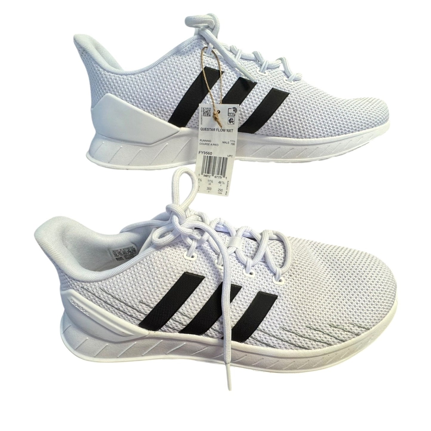 Adidas Questar Flow NXT Mens Sneakers White/Black Size12 NWOB