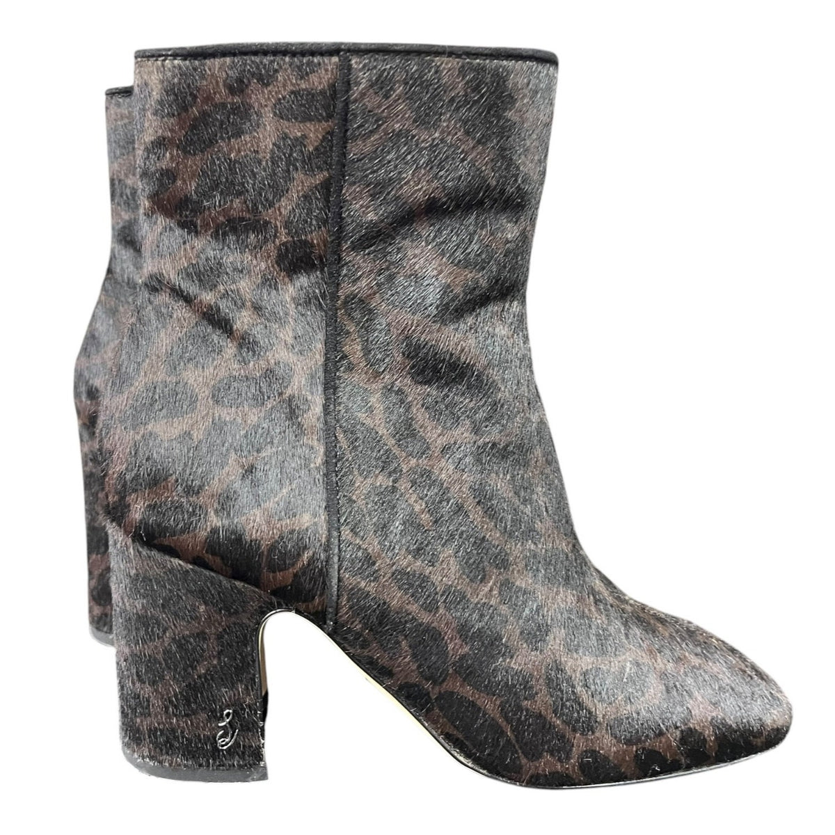 Sam Edelman Fawn Animal Print Ankle Boots Size 6