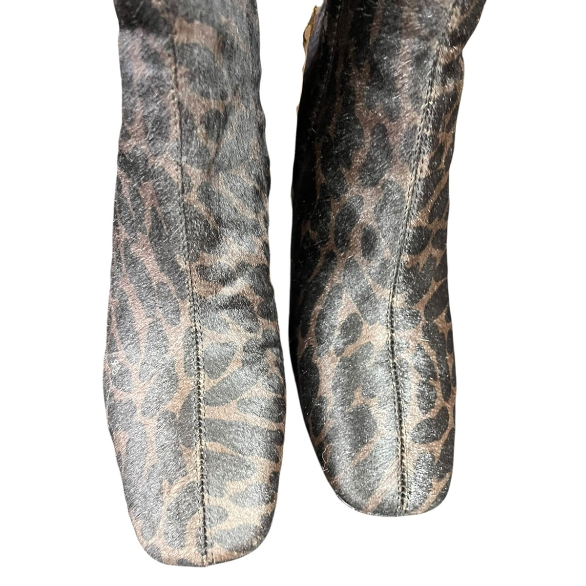 Sam Edelman Fawn Animal Print Ankle Boots Size 6