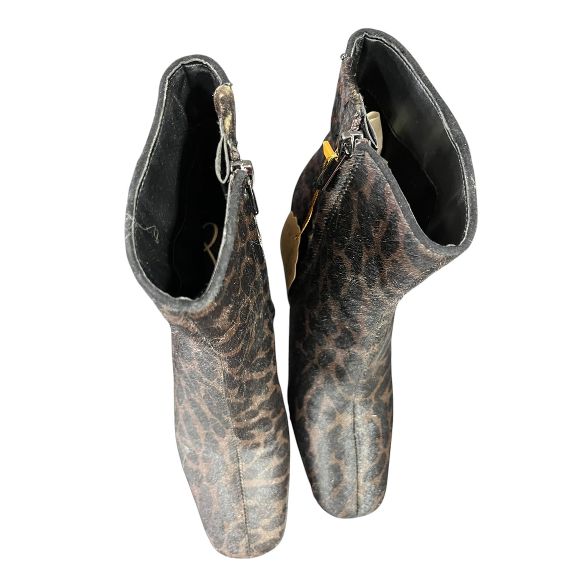 Sam Edelman Fawn Animal Print Ankle Boots Size 6