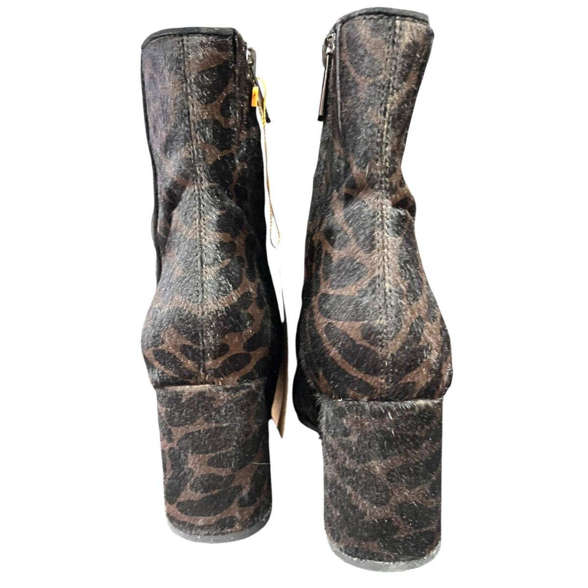 Sam Edelman Fawn Animal Print Ankle Boots Size 6