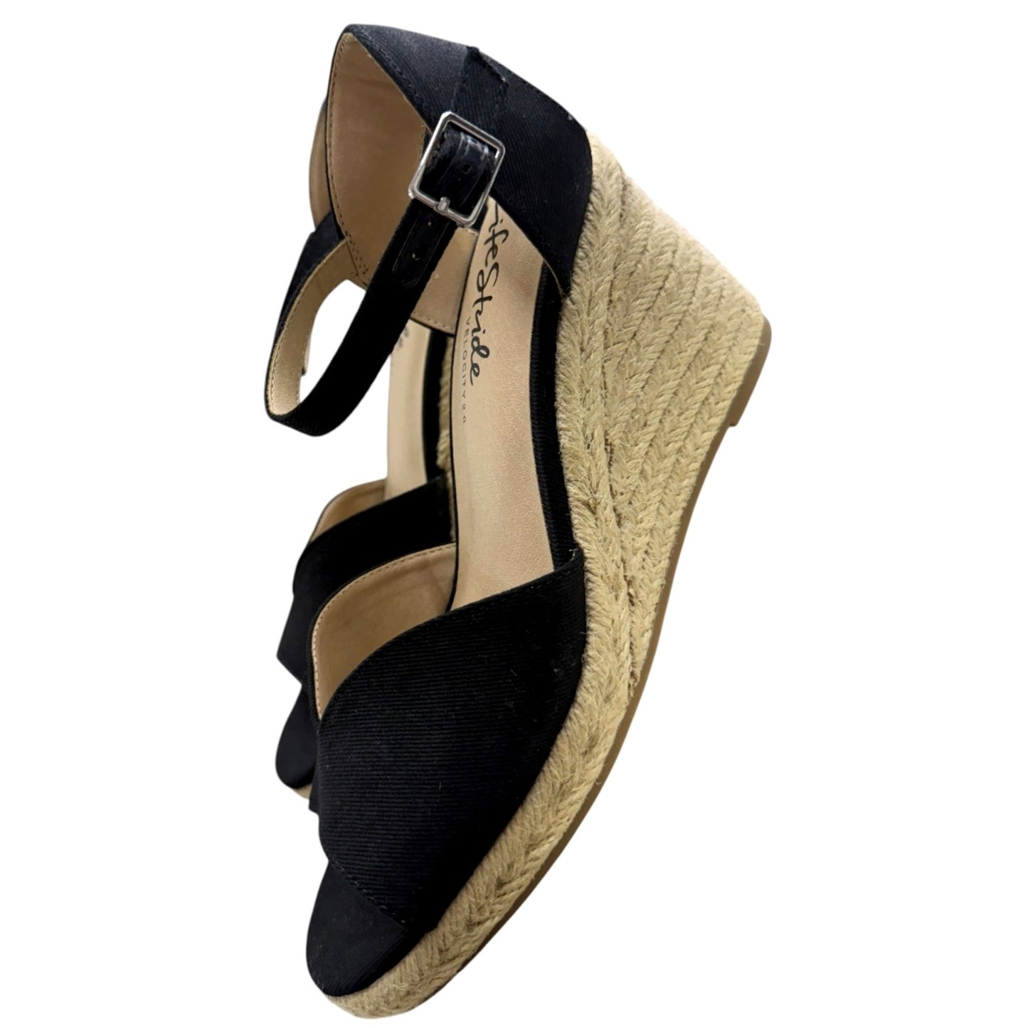 LifeStride Velocity 2.0 Women's Espadrille Wedge Sandals Size 9.5M NWB