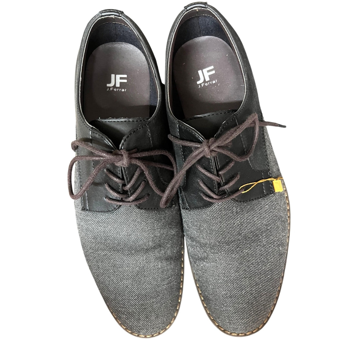 JF J. Ferrar Marcus Black Lace-Up Oxford Shoes Size 8M NWB