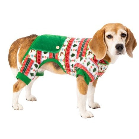 Holiday Christmas Dog Pet Pajamas Large NWOT